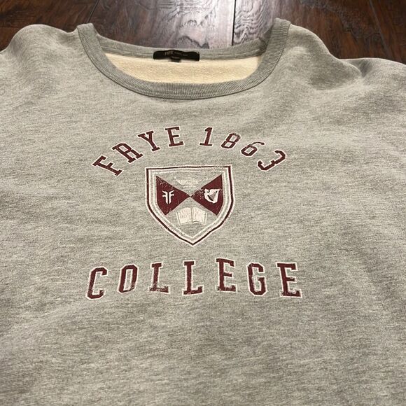 Frye College University Heather Grey Pullover Sweatshirt size XXL GUC - Picture 2 of 7